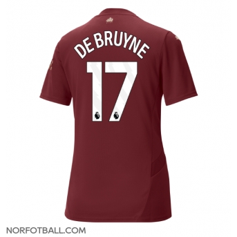 Billige Fotballdrakt Manchester City Kevin De Bruyne #17 Replika Tredjedrakt Dame 2024-25 Kortermet